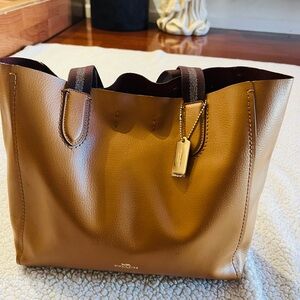 Coach Brown Leather Tote Bag
